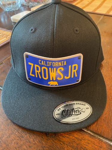 Customer photo review of California Blue Plate Hat