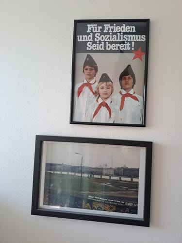 Customer photo review of HISTORISCHES POSTER (A4 | A3 | A2 | A1) • DDR: SEID BEREIT!