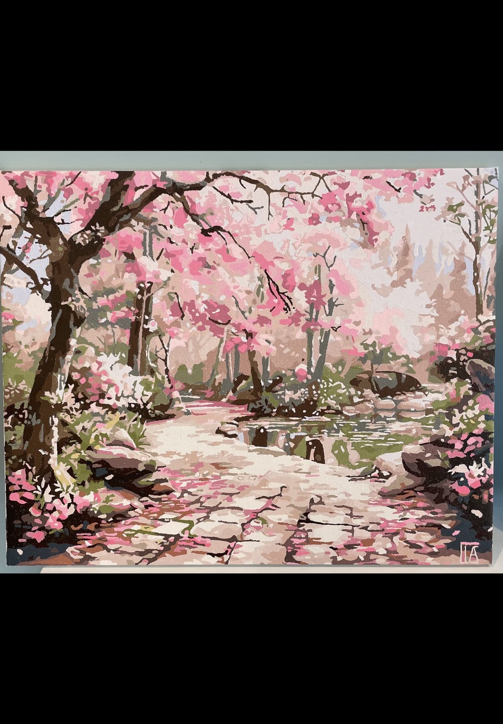 Customer photo review of Serene Sakura Stone Path