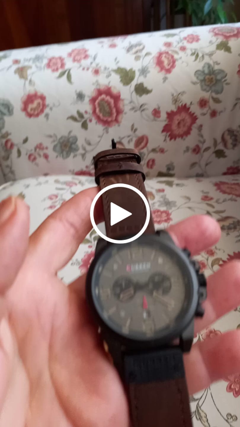Customer video review of Curren Sofia® orologio uomo pelle