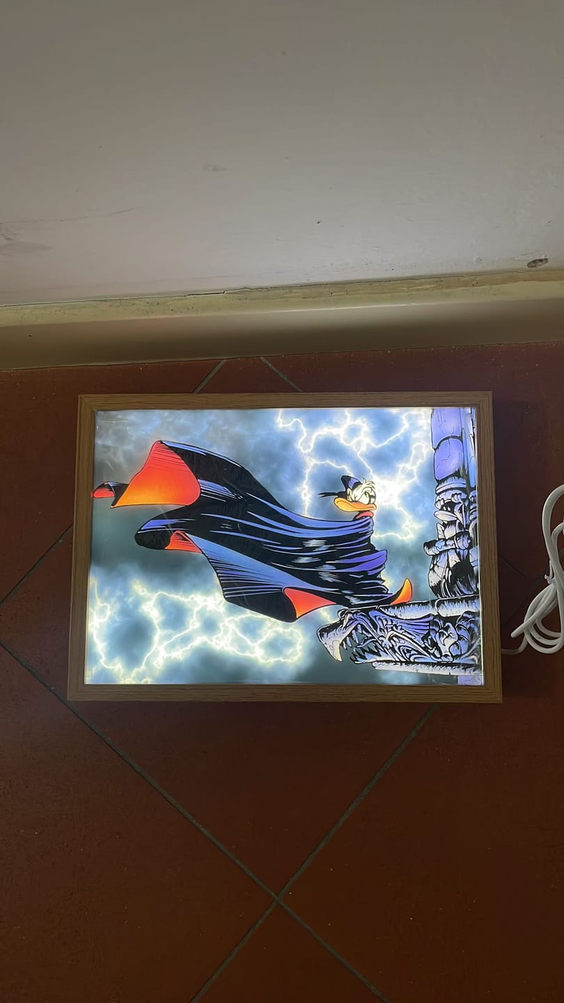 Customer photo review of Custom LED Light Up Painting Frame - Personalized Art Glowing Frame