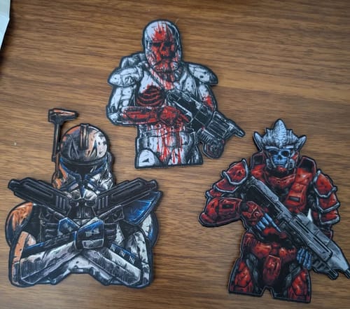 Customer photo review of Captain - Limited Edition - 4.5”x 3 ish" Sublimation Velcro Morale Patch