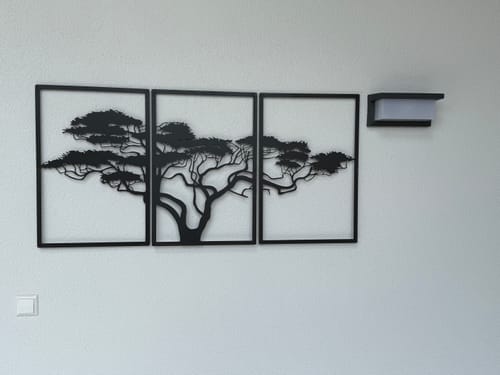 Customer photo review of Décoration murale en métal noir - Arbre de vie Africain