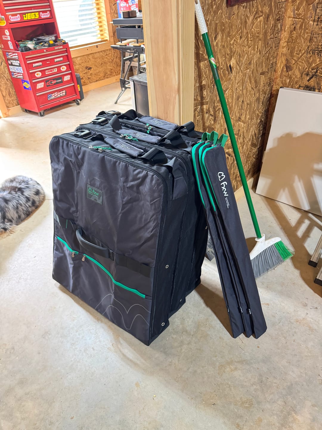 Customer photo review of Storage Bag for Storing & Carrying Playpen-Fits 8 Panels