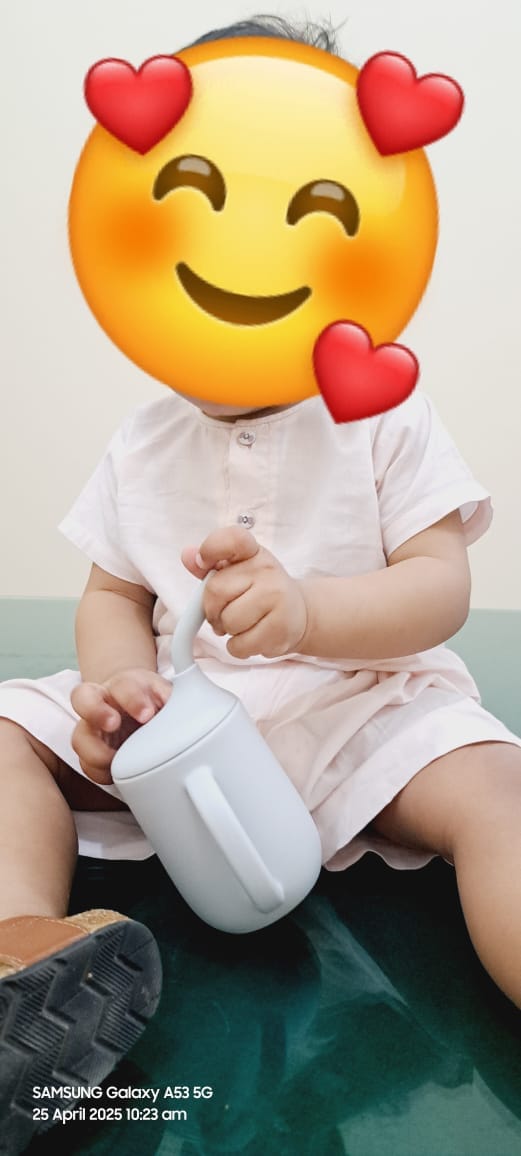 Customer photo review of Silicone Straw Cup with straw cleaner