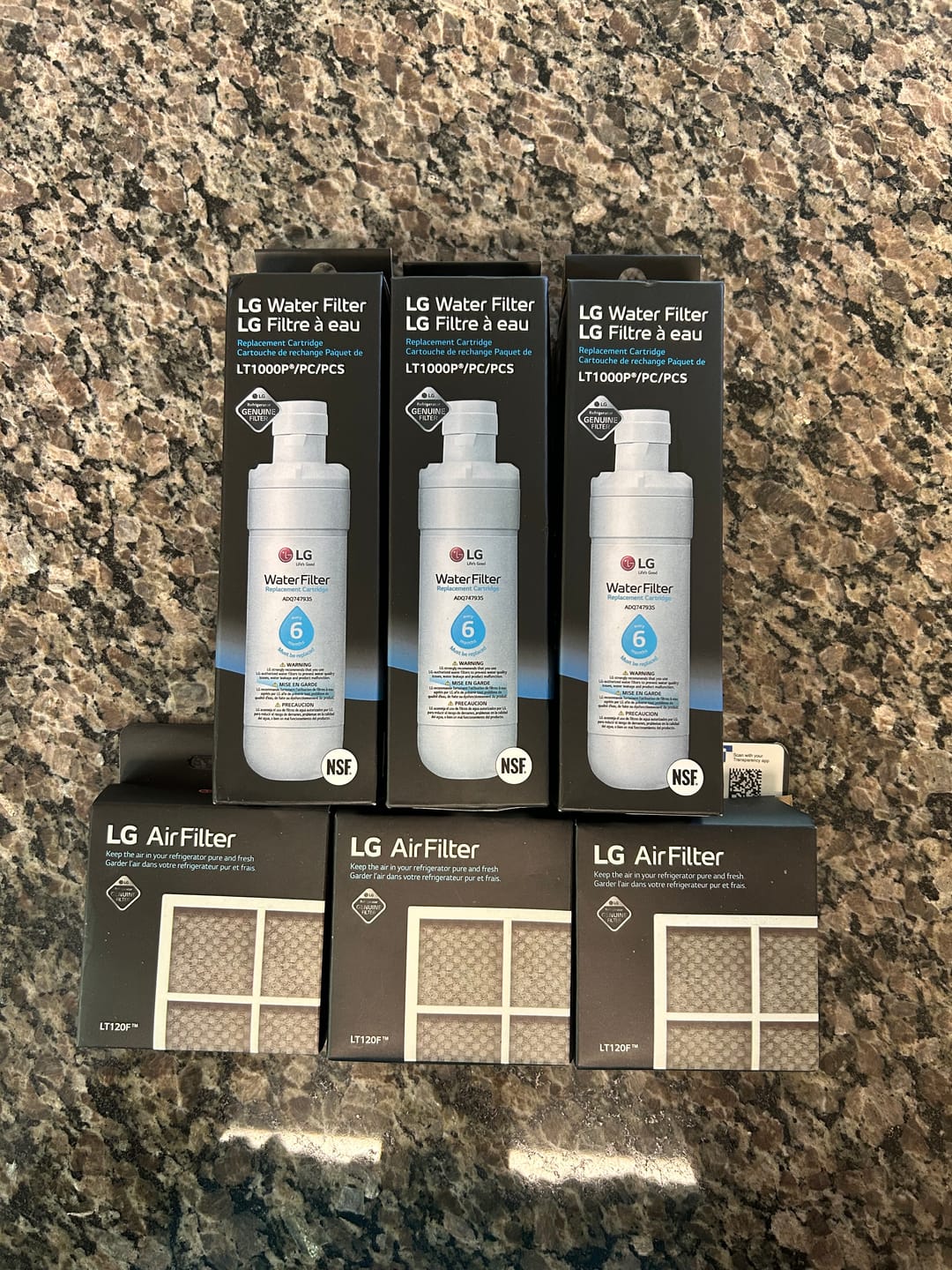 Customer photo review of LG 6 Month LT120F Refrigerator Air Filter Replacement, 1 Count