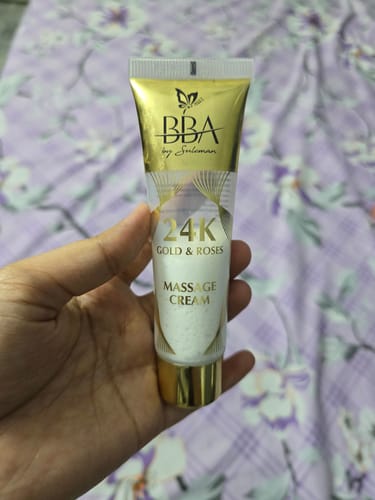 Customer photo review of 24K Gold & Roses Massage Cream
