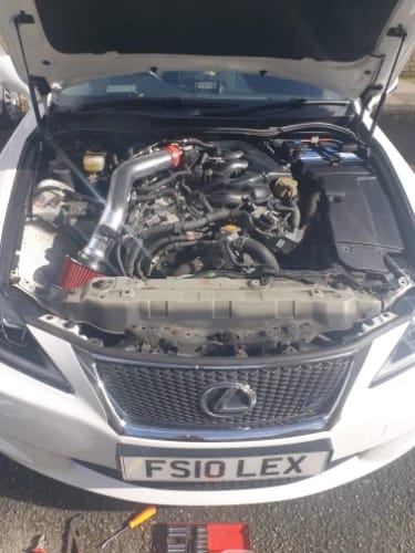 Customer photo review of Cold Air Intake Pipe Kit for Lexus IS250 IS350
