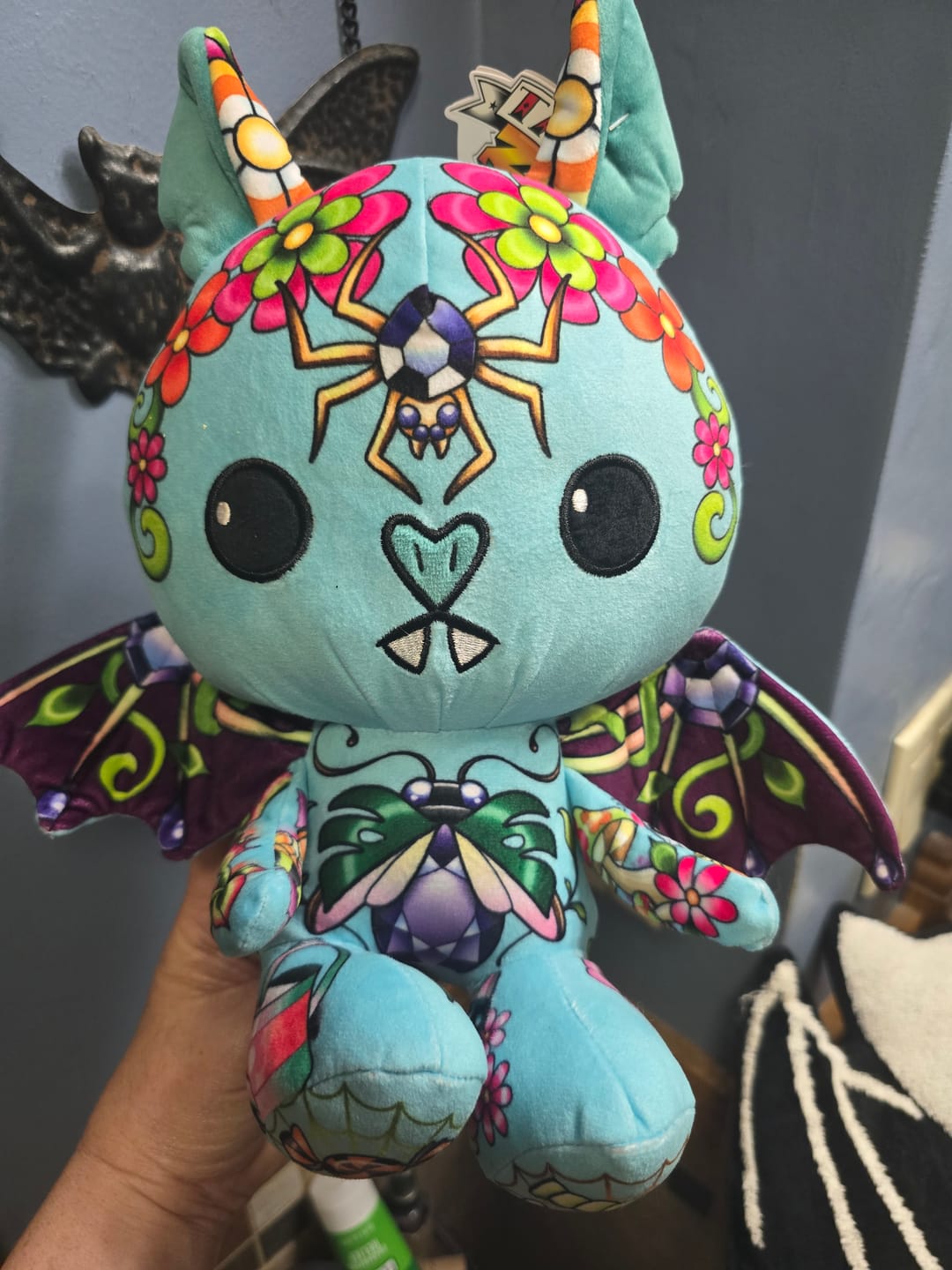 Customer photo review of Sapphire the Bat Plushie