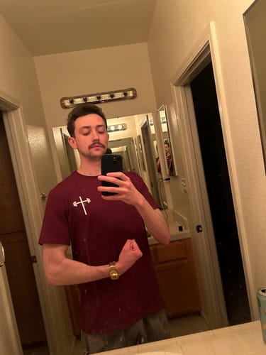 Customer photo review of Armor of God Performance Tee