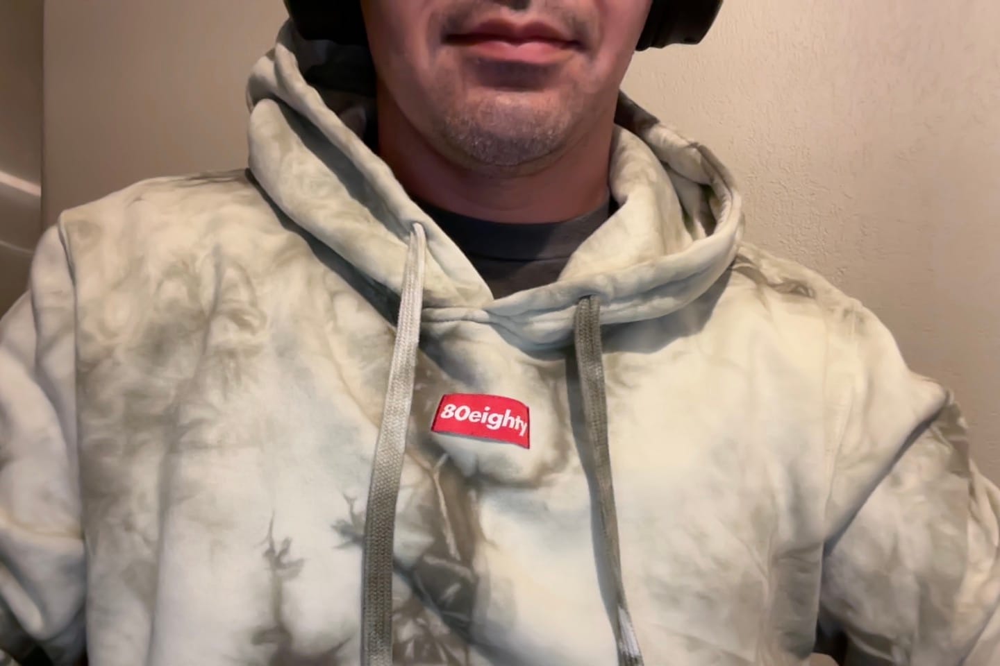 Customer photo review of 80Eighty® Tie Dye Olive Hoodie