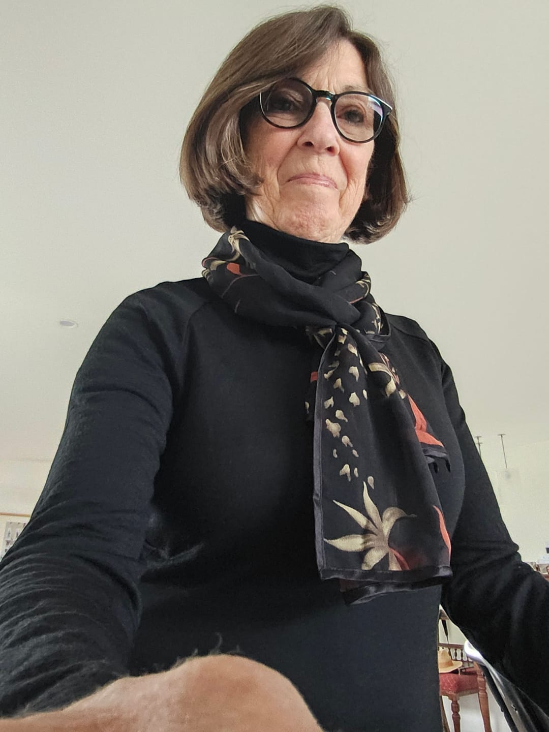 Customer photo review of Merino Turtleneck Skivvy