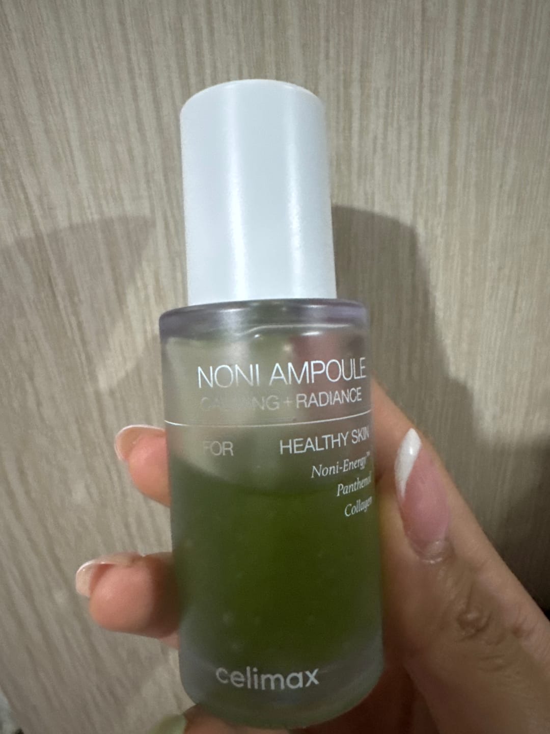 Customer photo review of Noni Ampoule Calming + Radiance