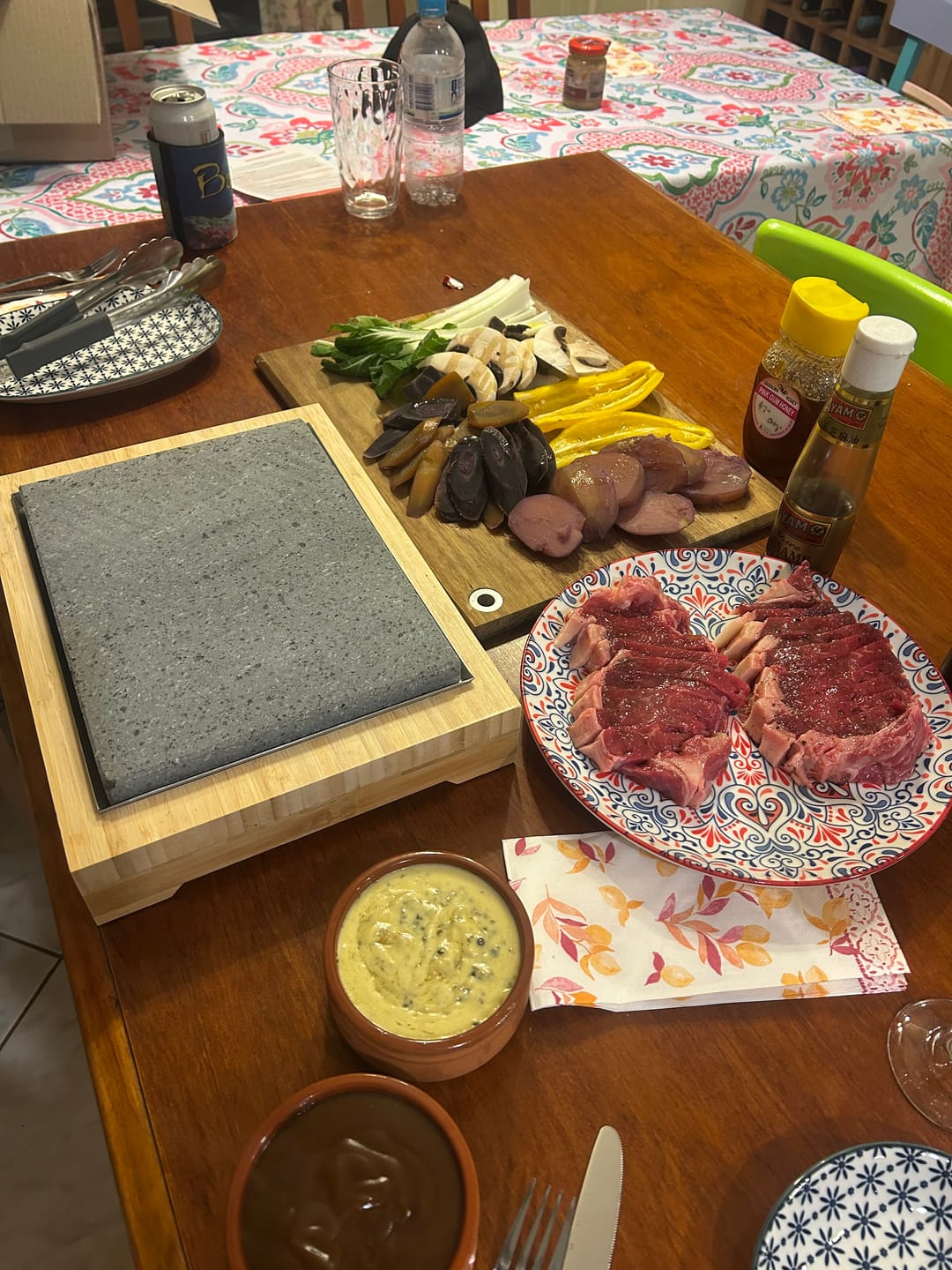 Customer photo review of The SteakStones Raised Steak Sharer