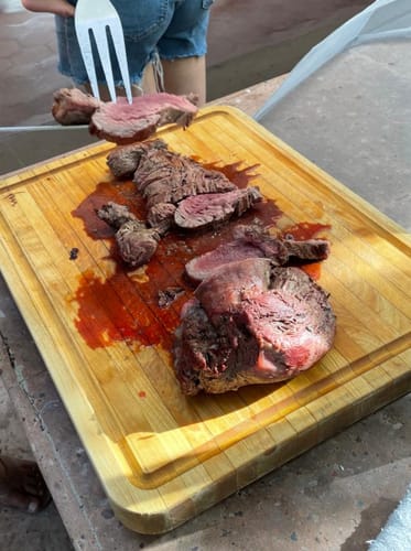Reseña con foto de un cliente sobre Filete Pieza Básica