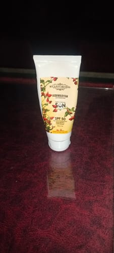 Customer photo review of Aishwaryam SPF50 Powerful,weightless & Moisturizing Sunscreen , Pa++,uva& Uvb Protection