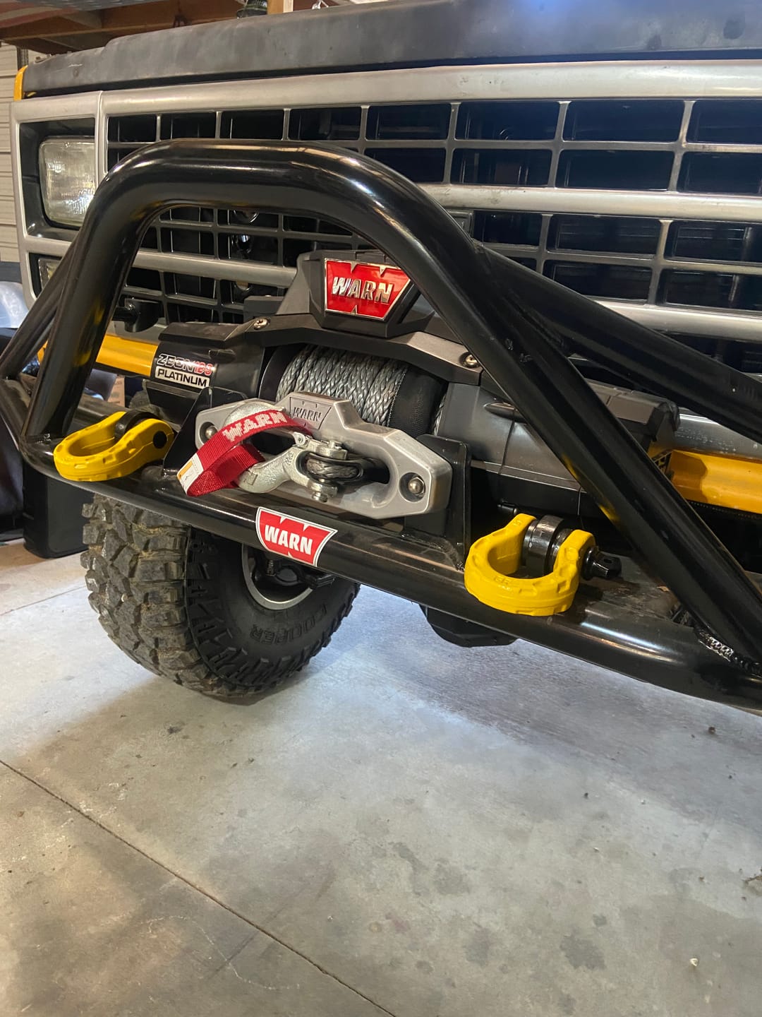 Customer photo review of Mega Shackles ® - Yellow (2PK) | Forged Carbon Steel | 68,000 lbs MBS (16,000 lbs WLL) | Off-Road Recovery Anchor Points