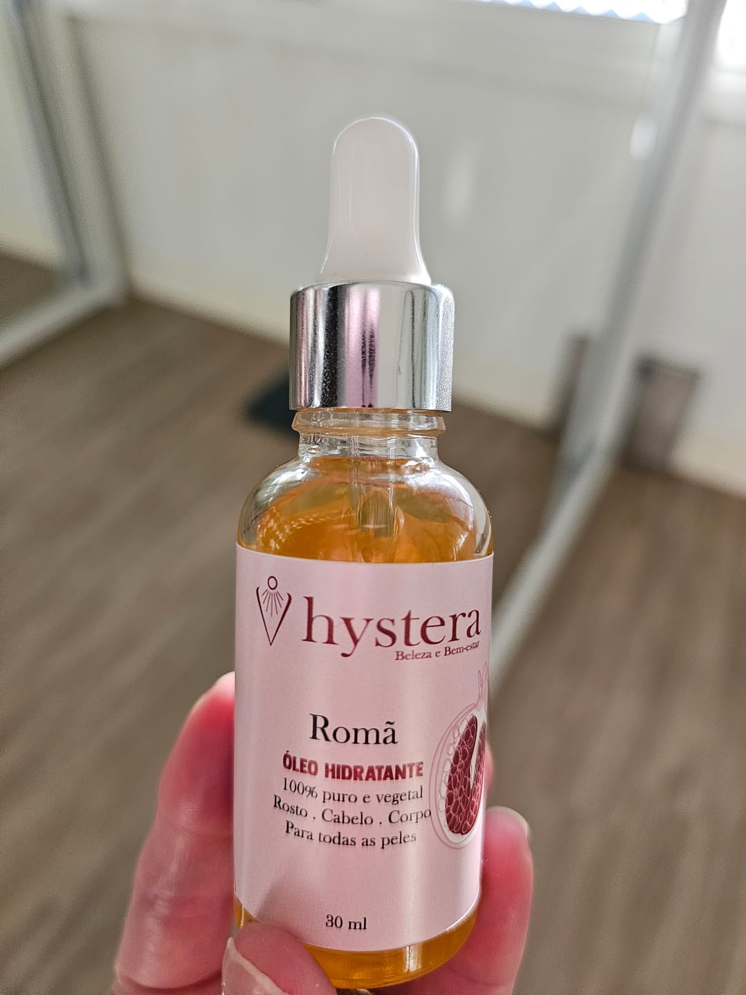 Customer photo review of Óleo de Romã - Hidratante natural profundo