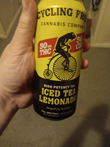 Customer photo review of Sparkling THC Iced Tea Lemonade, 4pk