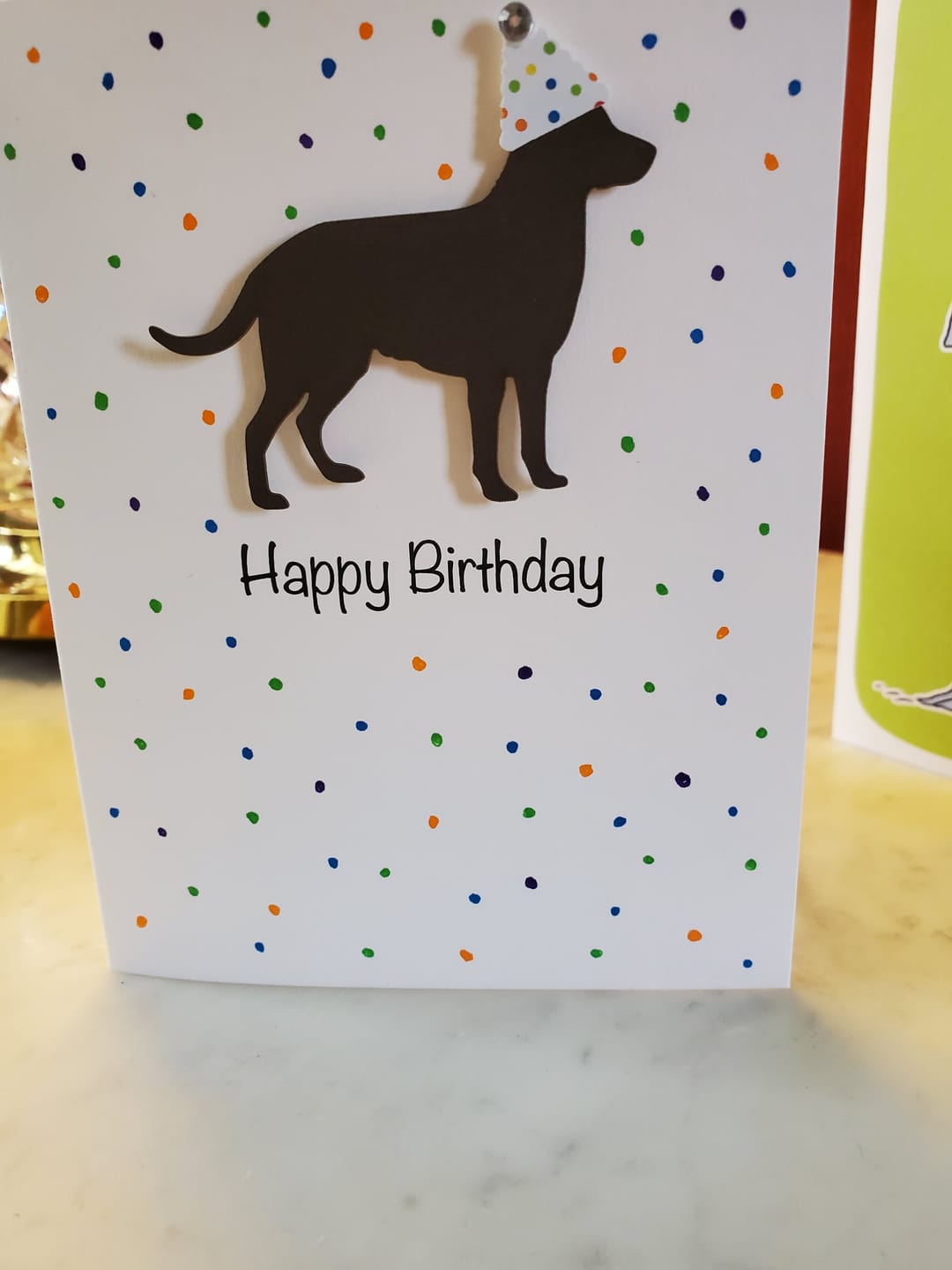 Customer photo review of Tooth Thank You Notecard | Handmade Dentist Greeting Cards | Tooth with Smile | Single or 10 Pack | Choose Front and Inside Phrases