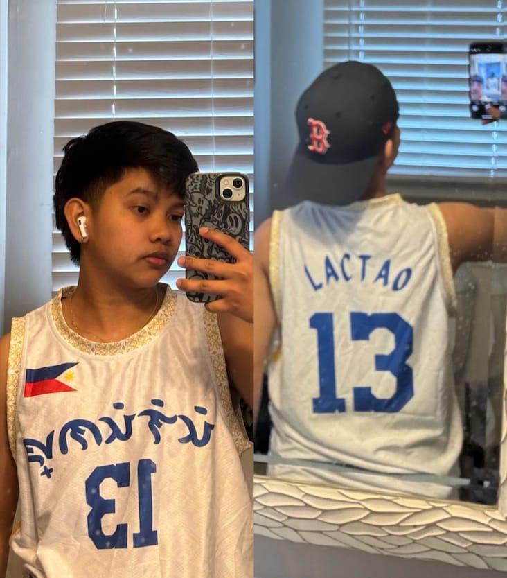Customer photo review of Philippines Custom Basketball Jersey