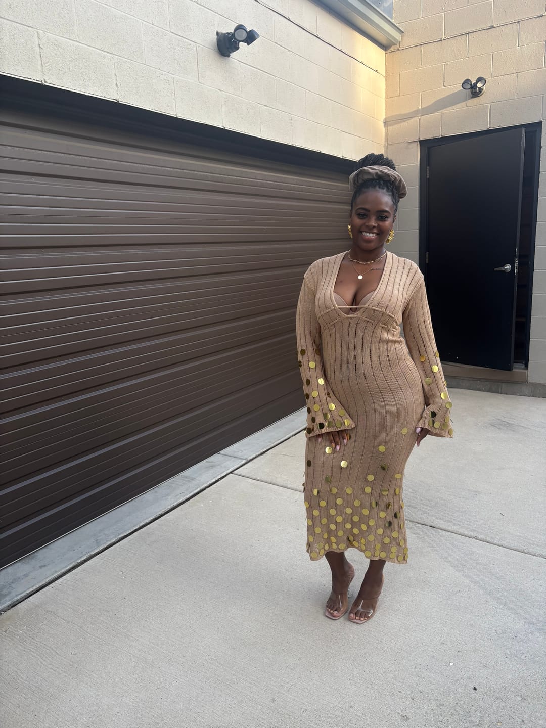 Customer photo review of "GILDED GODDESS" DRESS