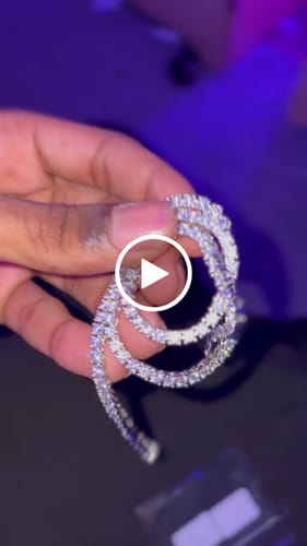 Customer video review of VVS Tennis Chain 14K Gold (ALL SIZES)
