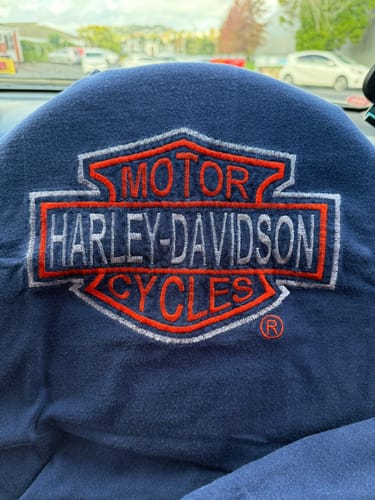 Customer photo review of Vintage Harley Davidson Logo Tee (XL)