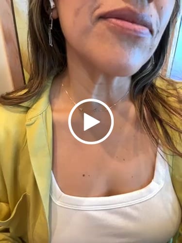 Customer video review of 14K Solid Gold Sideways Letter Necklace