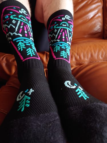 Customer photo review of 7 Pack | Lucky Dip | Compression Shred Socks