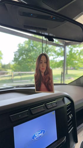 Customer photo review of Custom Car Air Freshener