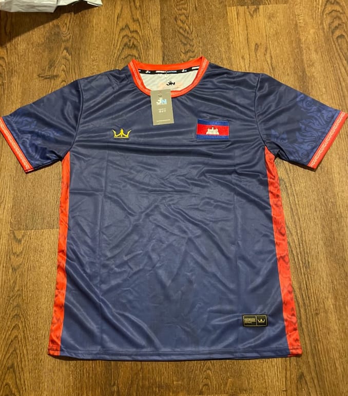 Customer photo review of Cambodia Custom Football Jersey
