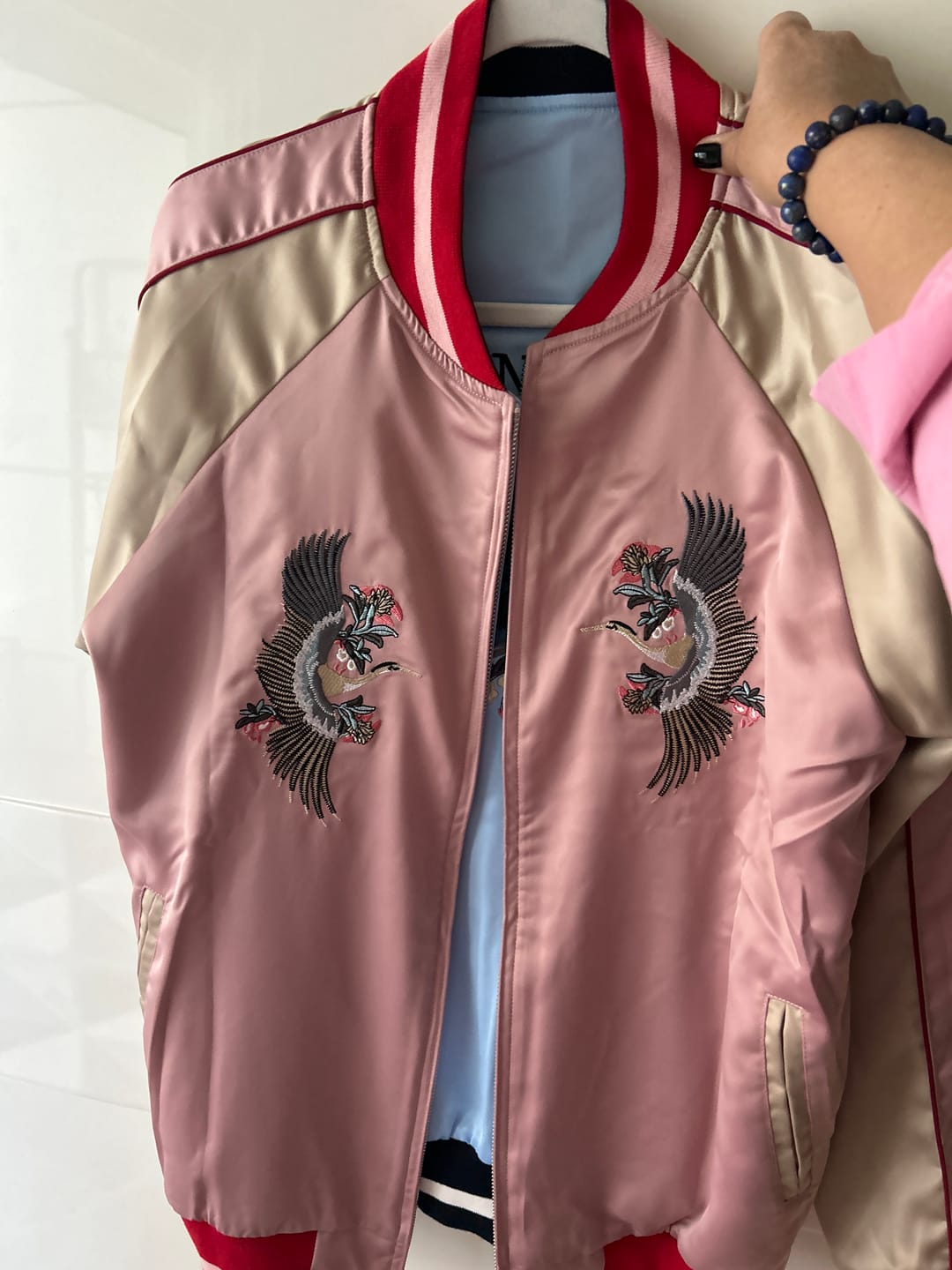 Customer photo review of Mountain & Tiger Souvenir Jacket [Reversible]