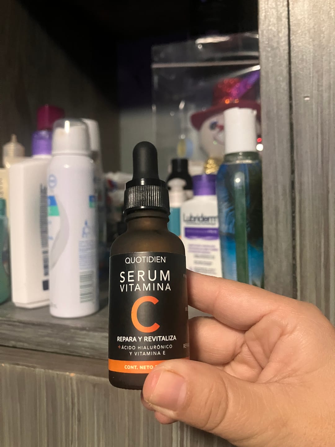 Customer photo review of Kit Los 4 Fantásticos (44% OFF) - Serum de Vitamina C 30ml + Serum de Niacinamida 30ml + Serum Ácido Glicólico 30ml + Serum de Ácido Hialurónico 30ml