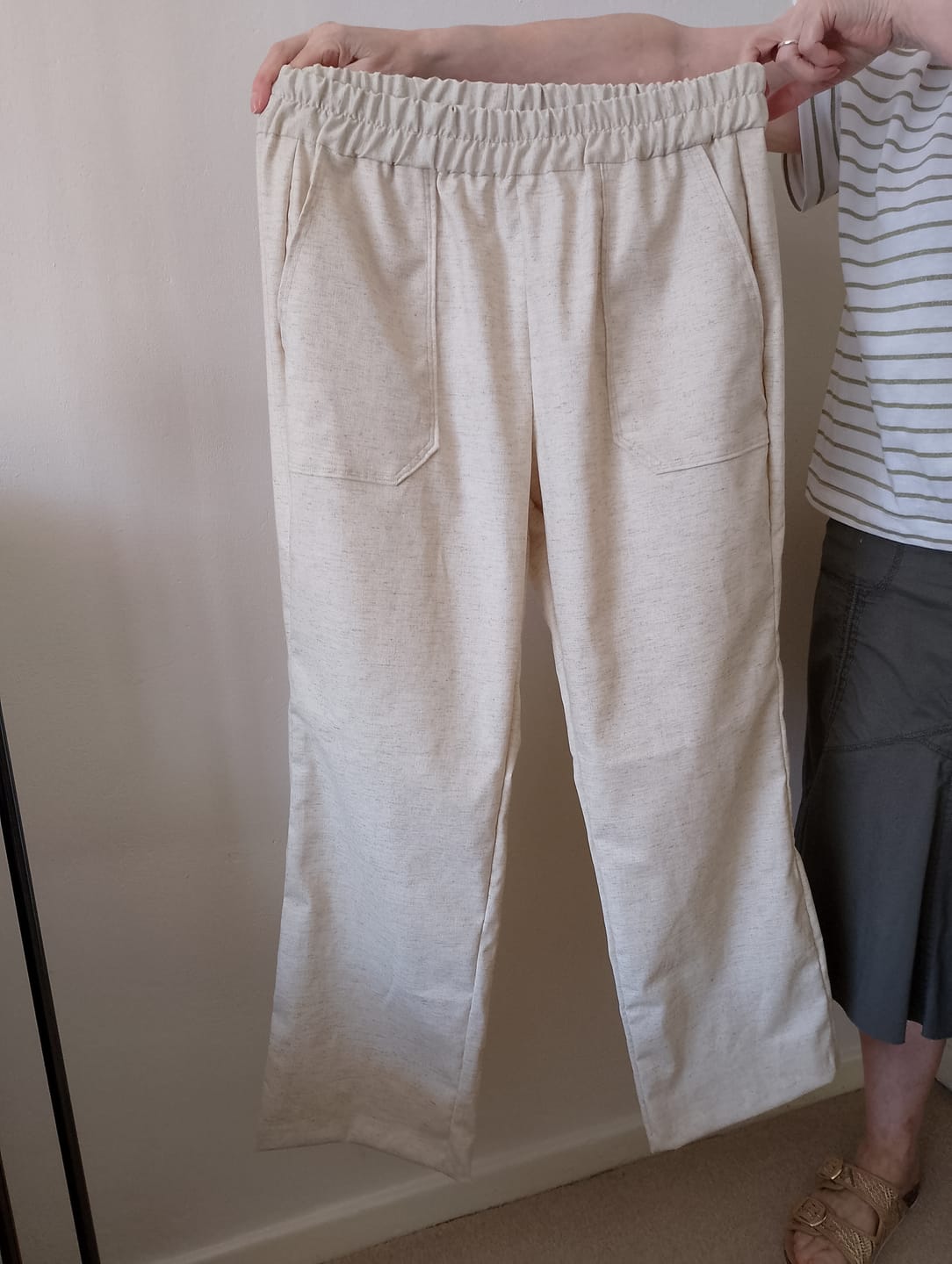Customer photo review of Viscose Linen Woven Stretch Fabric