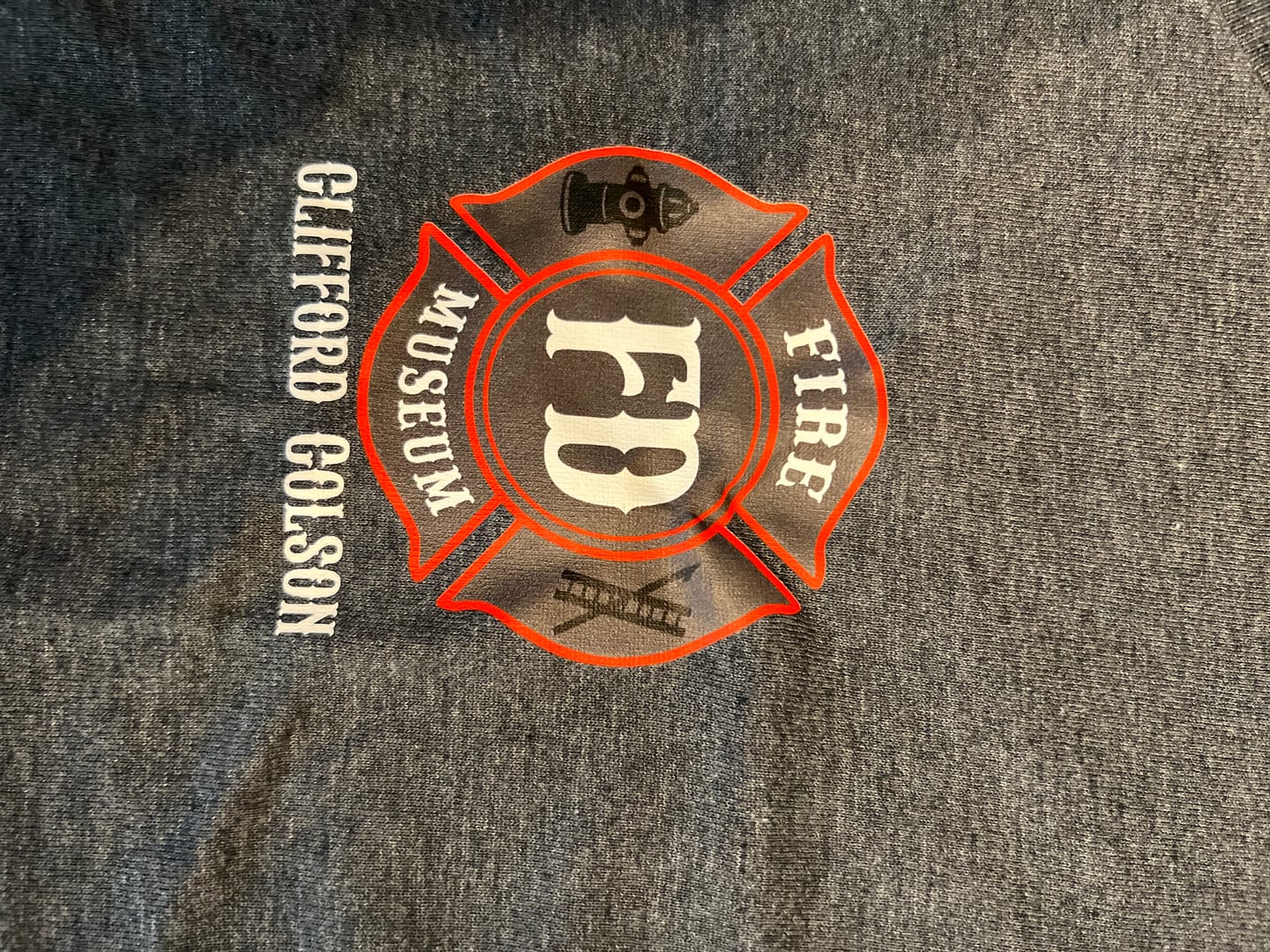 Customer photo review of Custom Fire Department T-Shirt