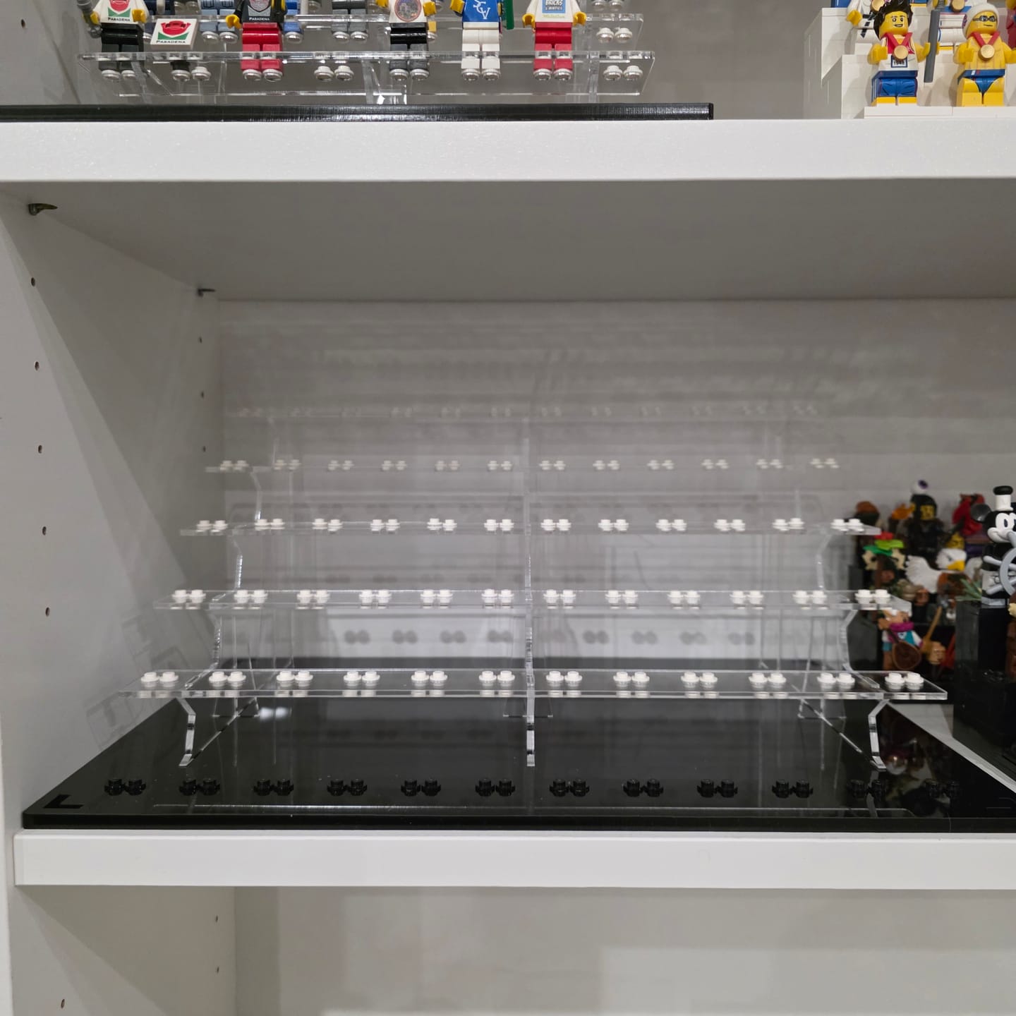 Customer photo review of Display Case for LEGO® 72 minifigures fits 1/2 IKEA Billy