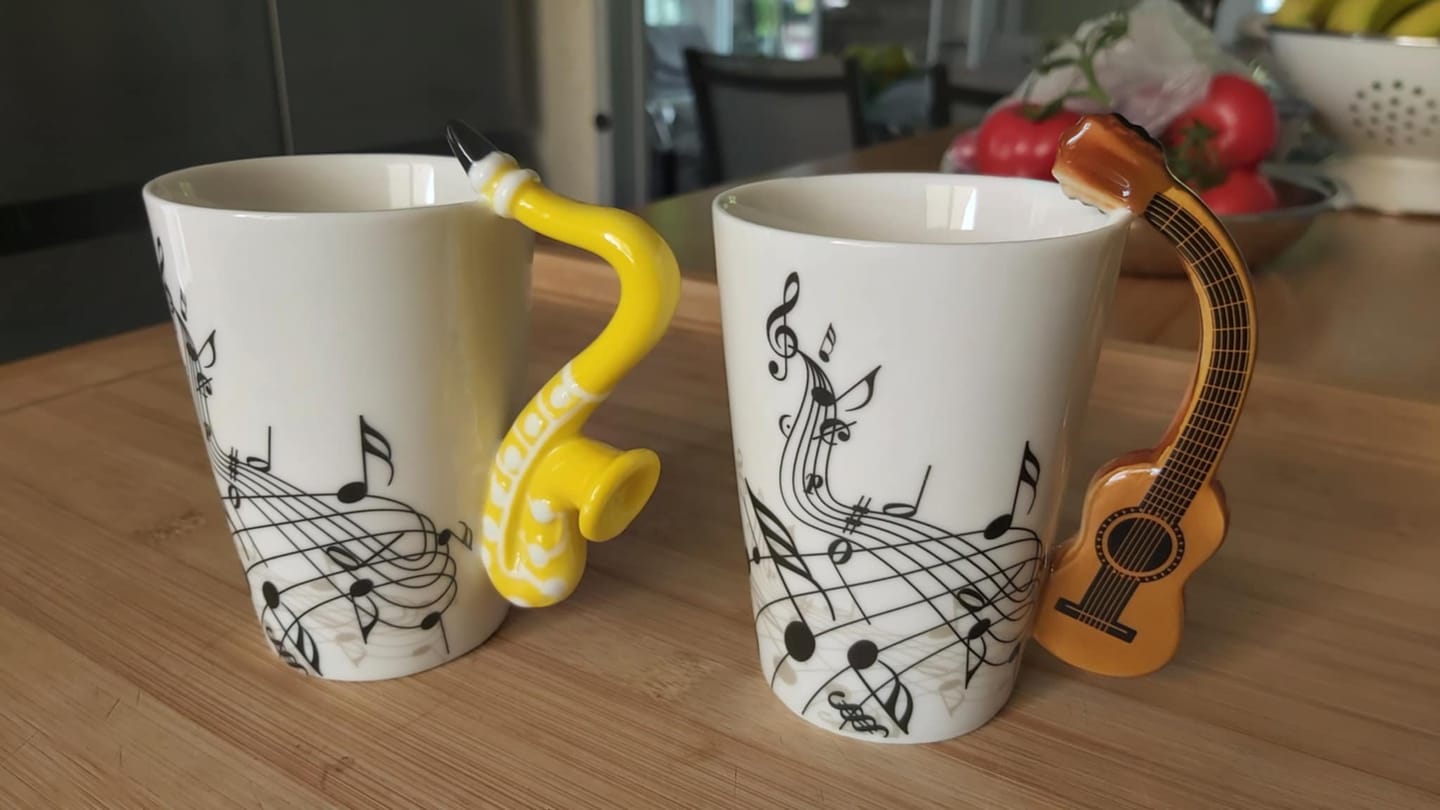 Customer photo review of Merveilleuses tasses de musiciens