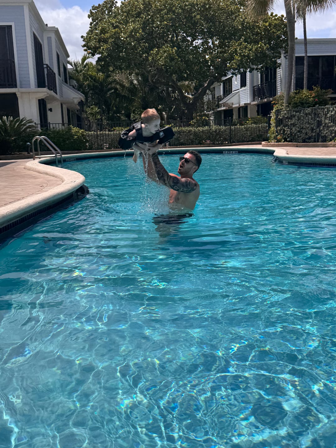 Customer photo review of Neoprene Kids Arm Float in Black