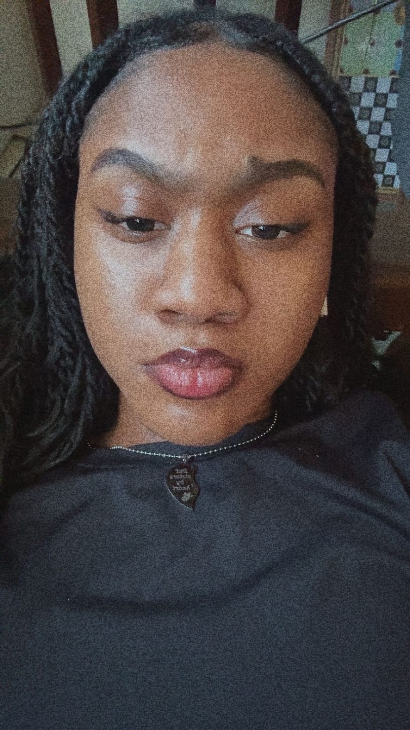 Customer photo review of Big Eyes Chocolate Brown Colored Contact Lenses