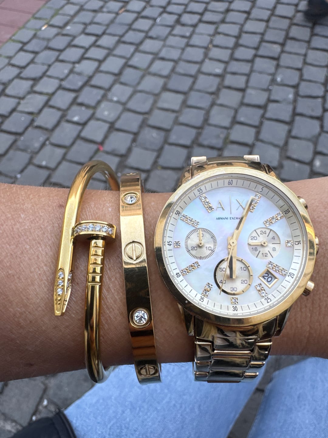 Customer photo review of Bratara Love - Auriu