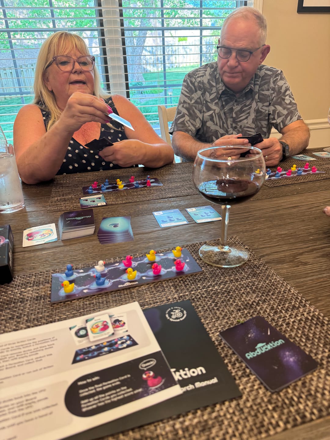 Customer photo review of Abducktion Base Game + IntergalacDuck Expansion (ships inside main box!)