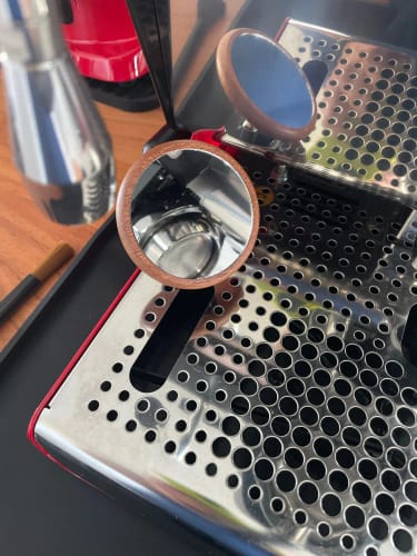Customer photo review of Espresso Shot Mirror