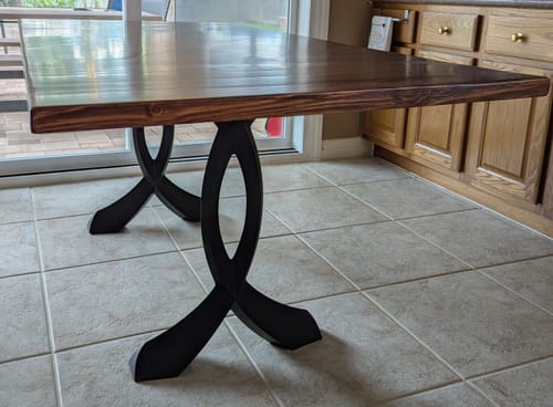 Customer photo review of Table Legs 423 Curva 28H Dining Furniture Legs