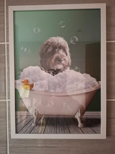 Customer photo review of Fun in the tub - Personalised poster