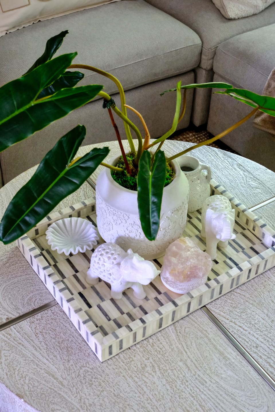 Customer photo review of Fortune Marble Handcrafted Elephant Pair of 2