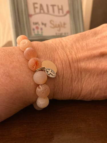 Customer photo review of He Has Risen Bracelet
