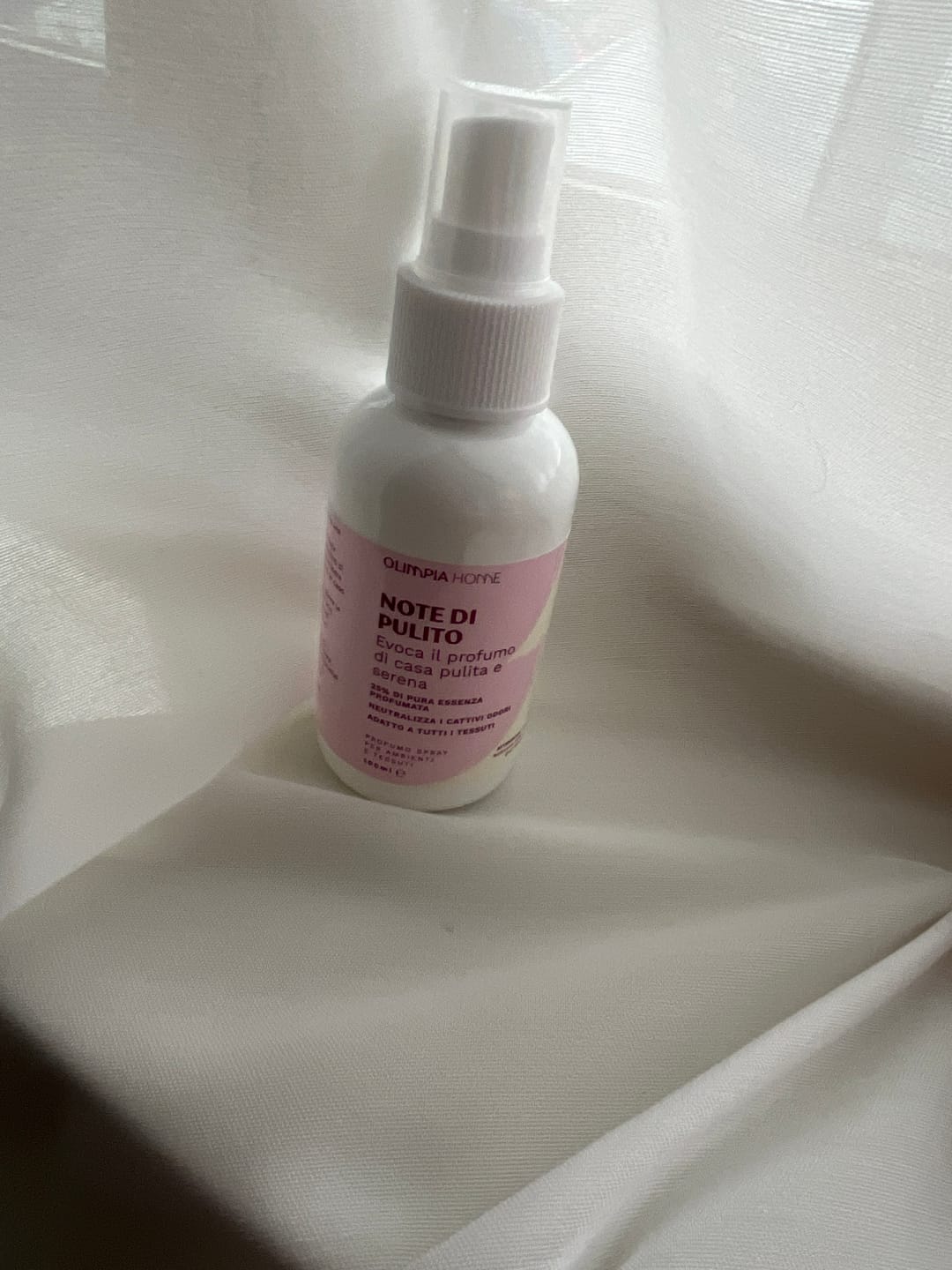 Customer photo review of Profumo spray per tessuti Note di Pulito ml.100