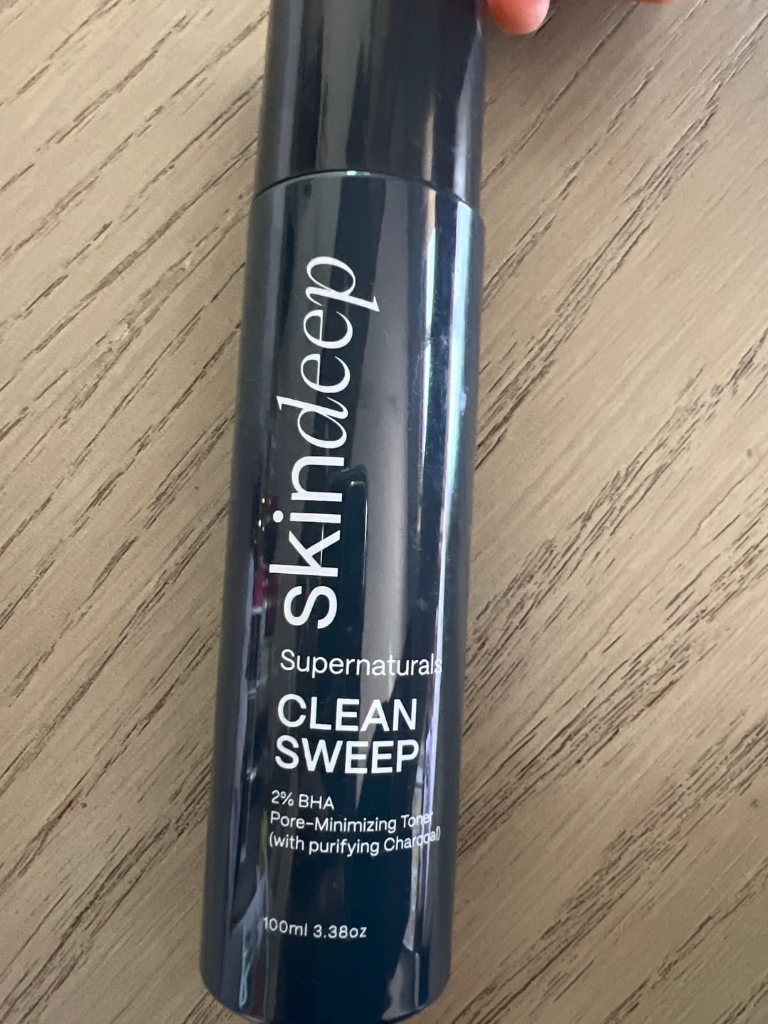 Customer photo review of CLEAN SWEEP - 2% BHA Pore-Minimizing Toner (w/ purifying Charcoal)