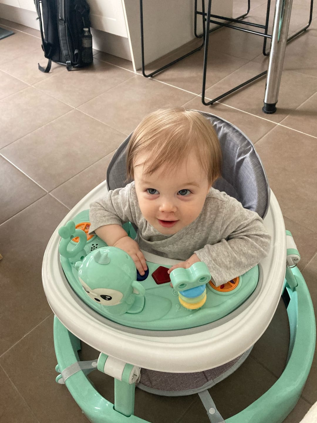 Customer photo review of Twinky Loopstoel Baby - Mint Groen